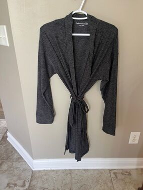 Outdoor Voices Dark Charcoal Heather Tie-Waist Robe L/XL - Womens